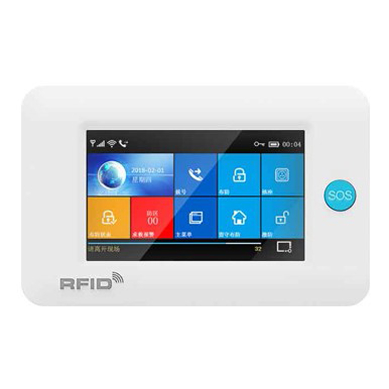 4.3 inch full touch color screen GSM anti-theft WiFi dual network alarm system